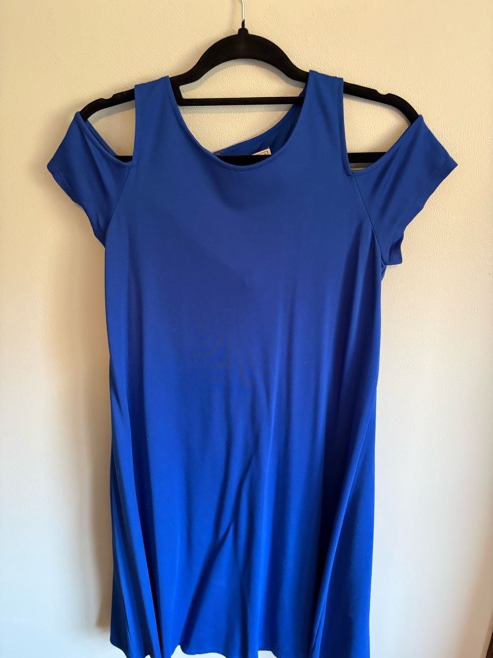 Dana Buchman Cobalt Cold-Shoulder Midi Dress